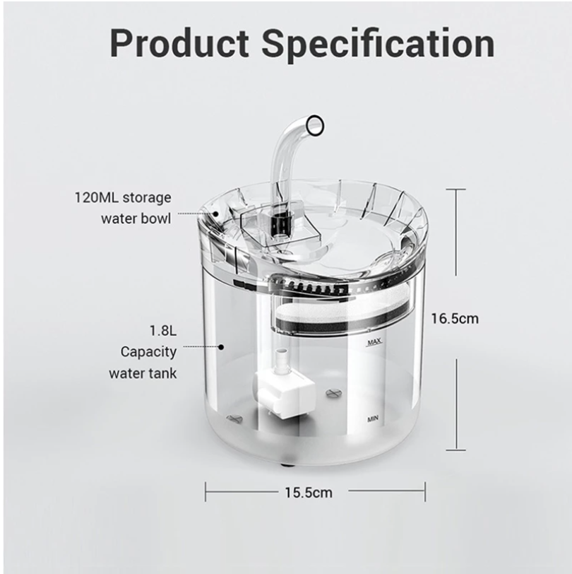 Pet Water Fountain with Sensor