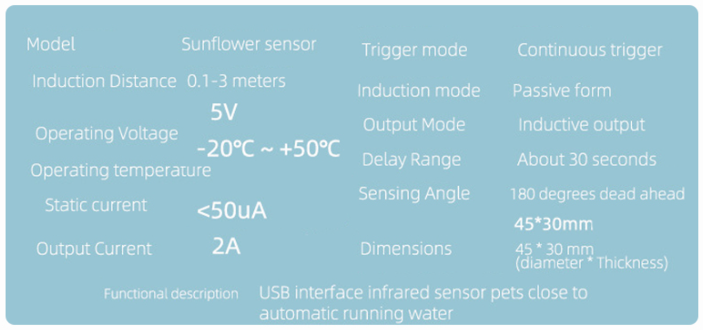 Pet Water Fountain with Sensor