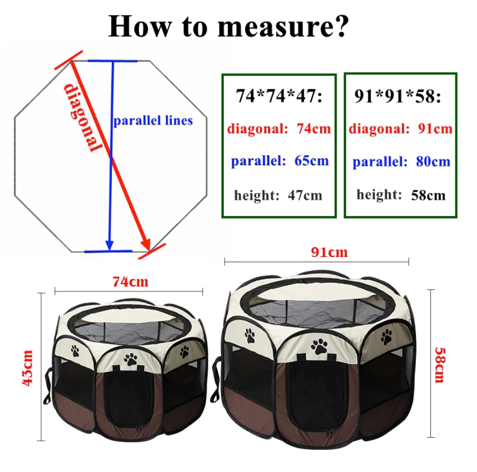 Foldable Portable Pet Pen