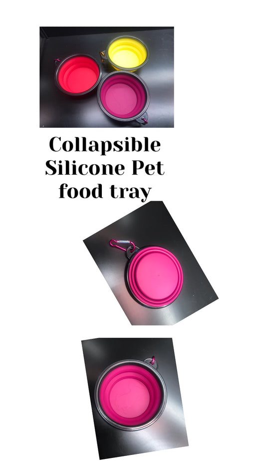 Collapsible Pet food tray Cats Dogs