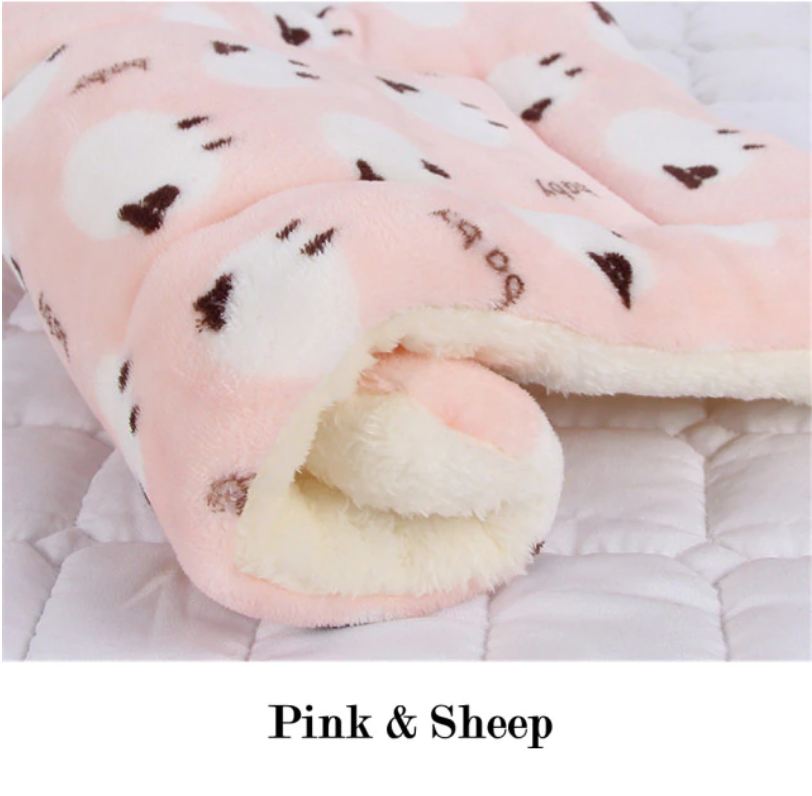 Soft Plush Flannel Fleece Pet Mat