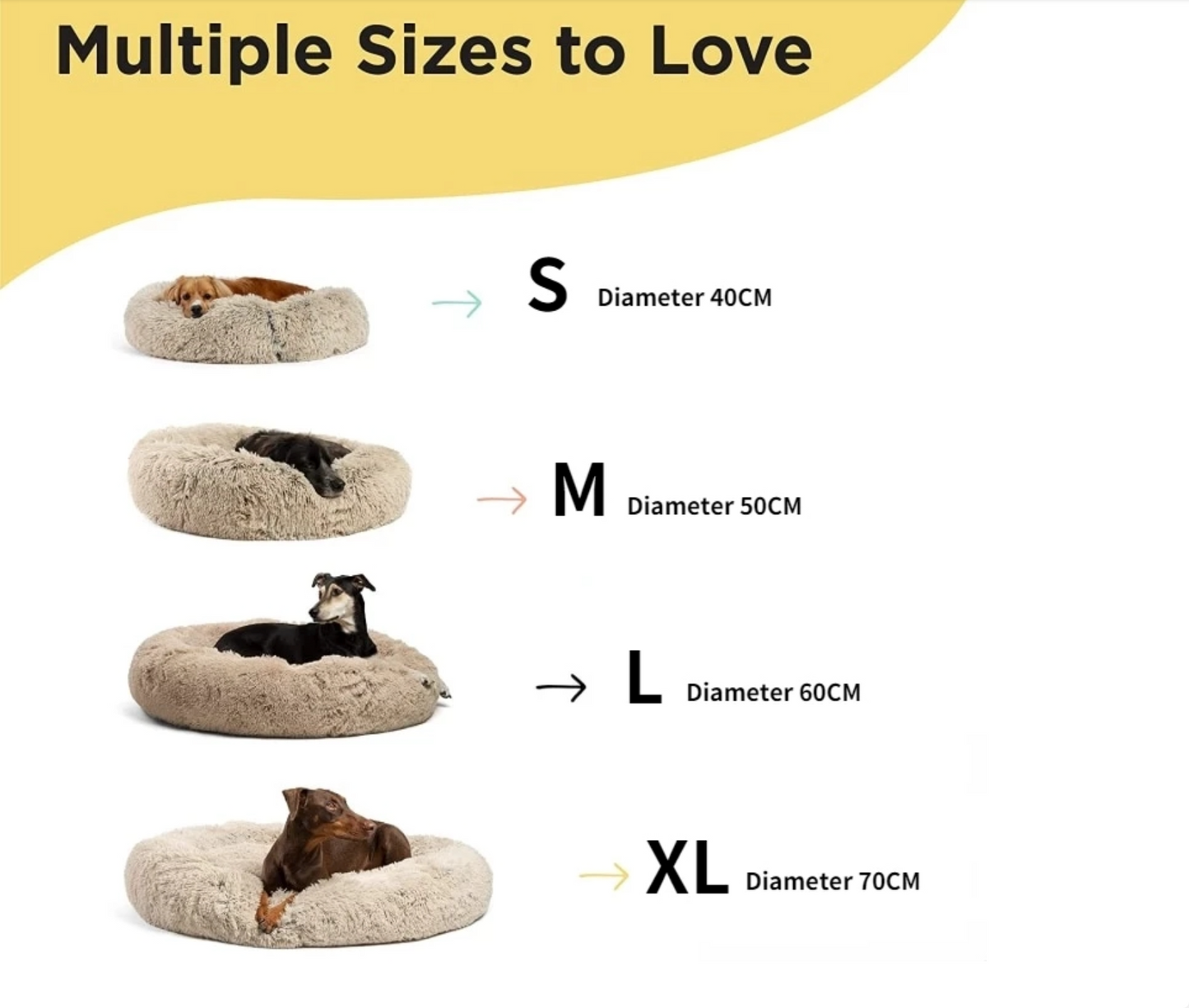 Plush Round Pet Bed