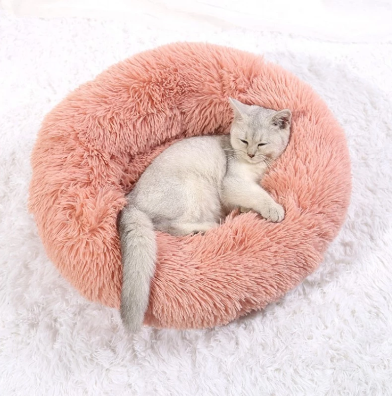 Plush Round Pet Bed