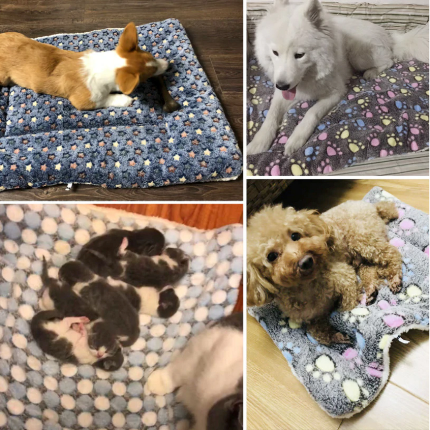 Soft Plush Flannel Fleece Pet Mat